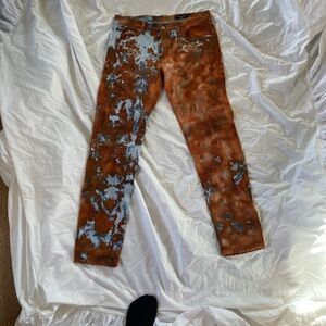 Dolce & Gabbana Orange and White Denim